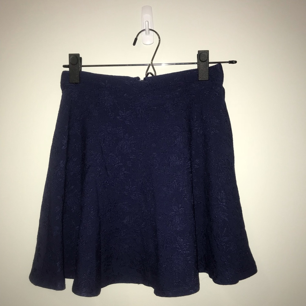 Navy skater skirt